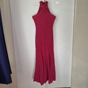 J McClintock Vintage Choker Neck Sleeveless Gown